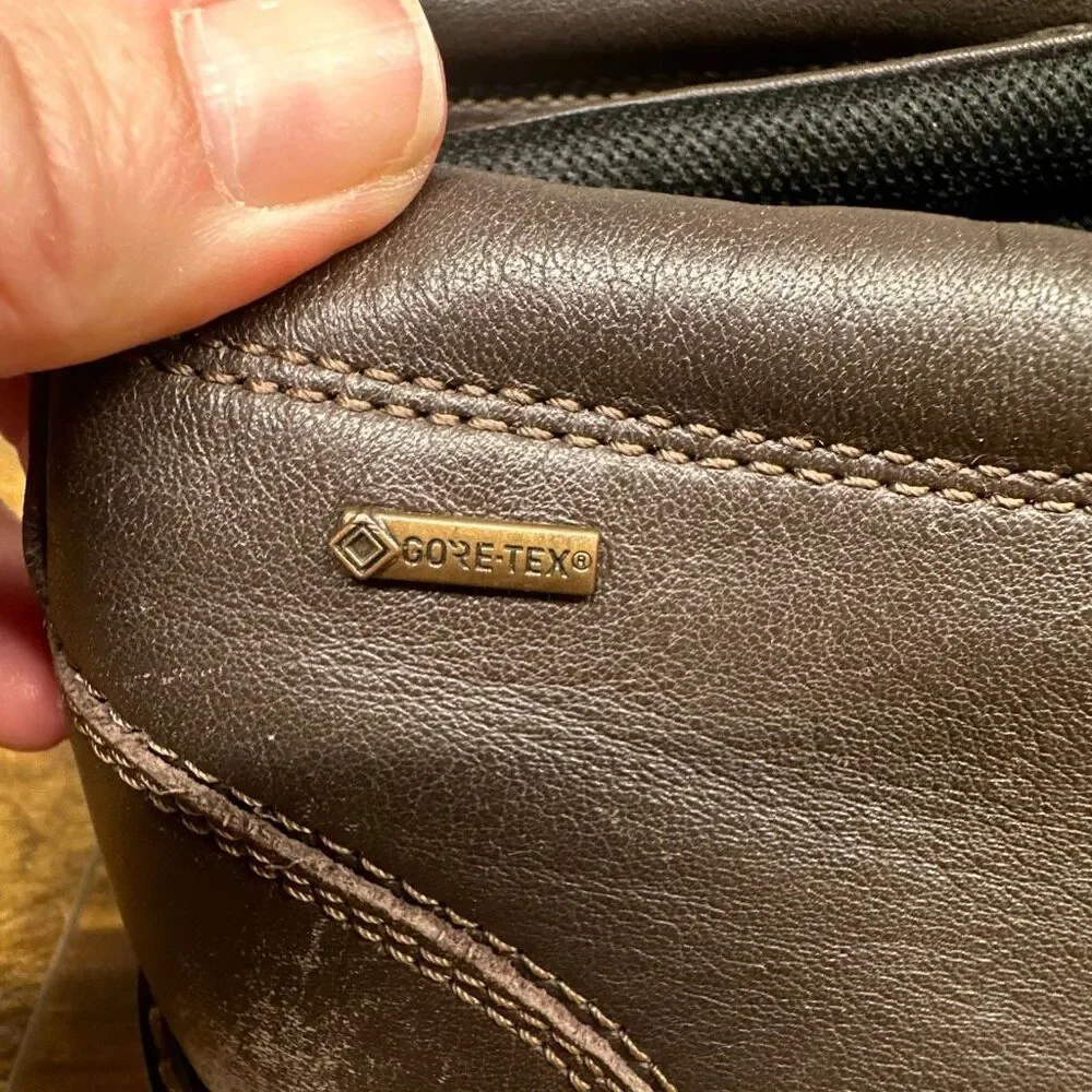 ECCO Turn GTX Gore-Tex Lace-Up Brown Chukka‎ Boots Size 44EU 11US